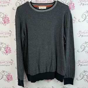 Fredrick Anderson sweater, pullover, preppy, Elegant Charcoal Crewneck Sweater